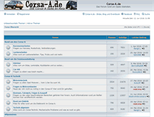 Tablet Screenshot of forum.corsa-a.de